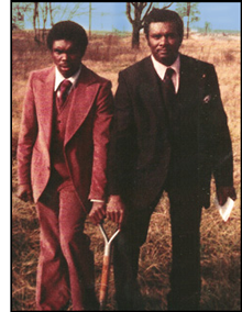 Mr. William V. Powell and Son, Alwyn at groundbreaking ceremony